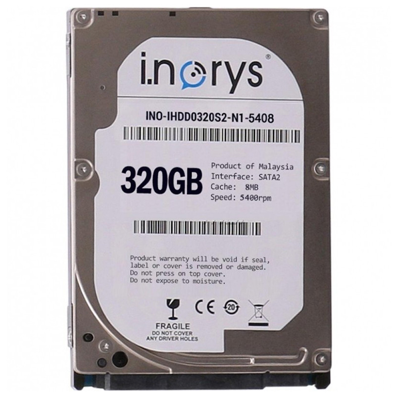 

Универсальный жесткий диск для компьютера ноутбука i.norys 2,5" 320GB 5400rpm 8MB (F_1311-2540)