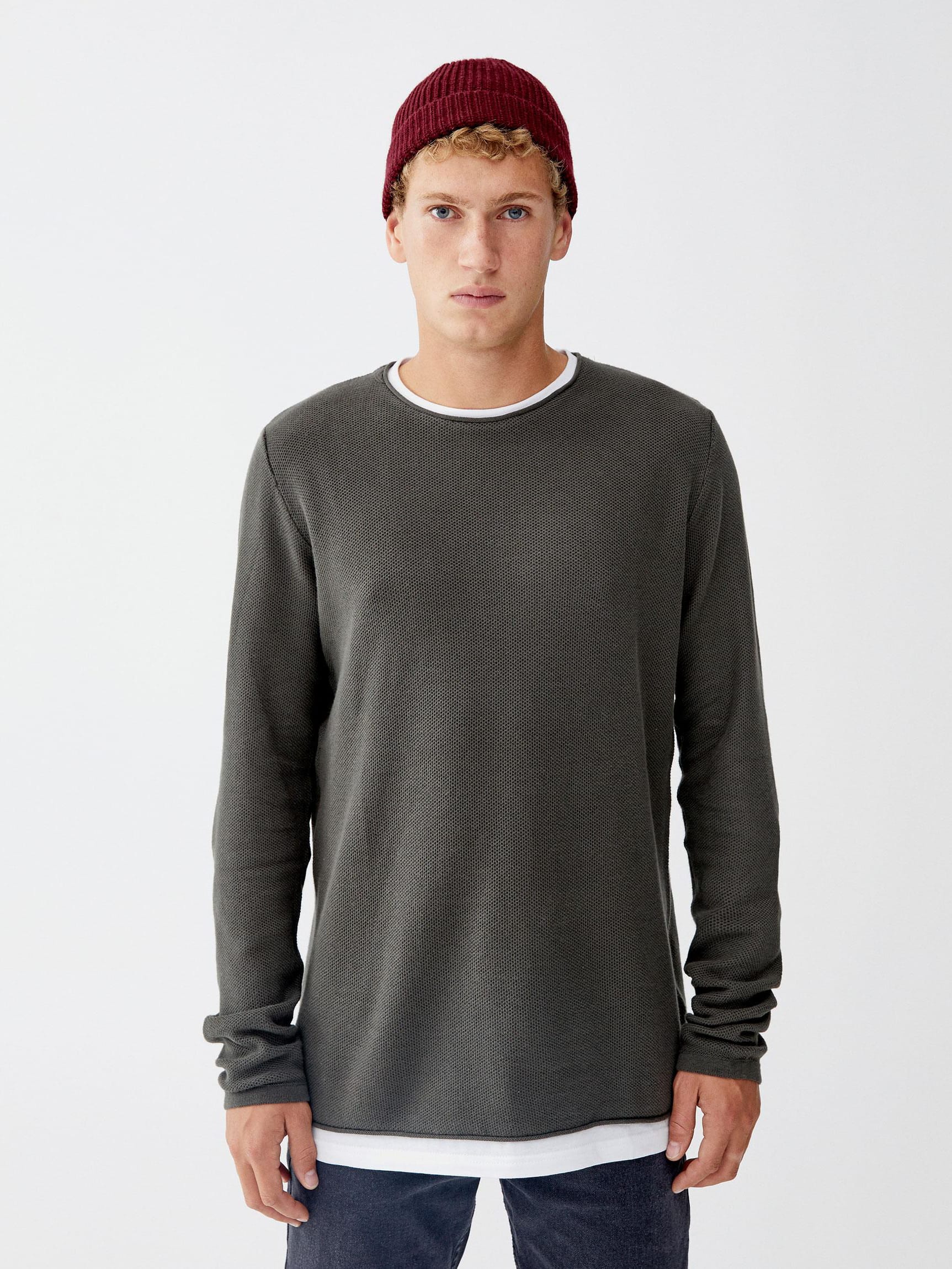 

Джемпер Pull & Bear XAZ202965TXGR S Бледно-зеленый