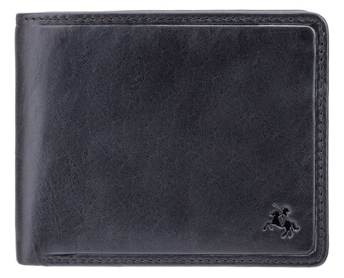 

Чёрный кошелек мужской Visconti TSC46 BLK Francesca c RFID