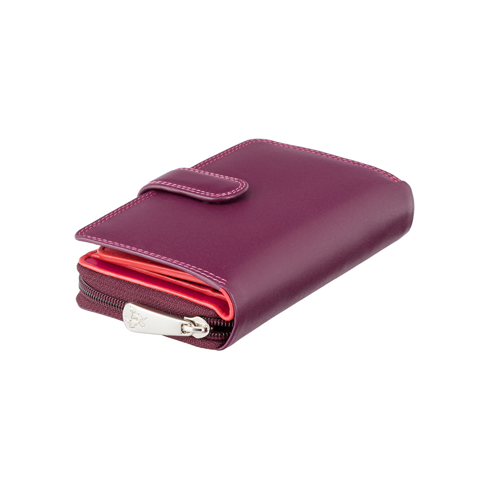 

Фиолетовый женский кошелёк Visconti R13 PLUM M Carmelo c RFID (Plum Multi)