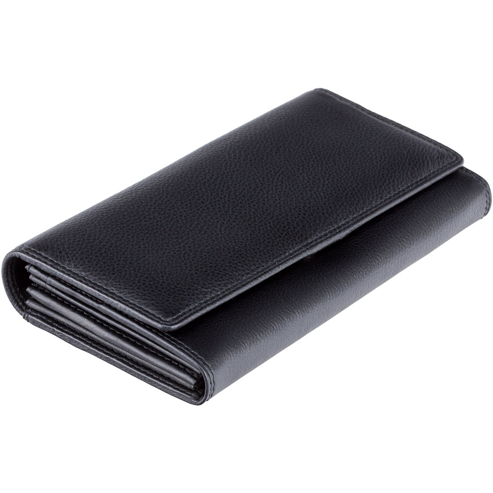 

Большой женский кошелек на магните Visconti HT35 BLK Buckingham c RFID
