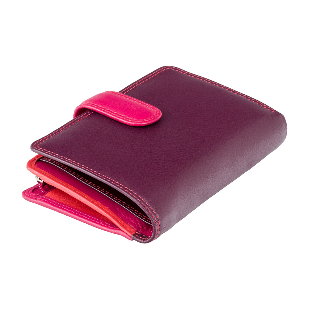 

Фиолетовый кожаный кошелек Visconti RB51 PLUM M Fiji c RFID