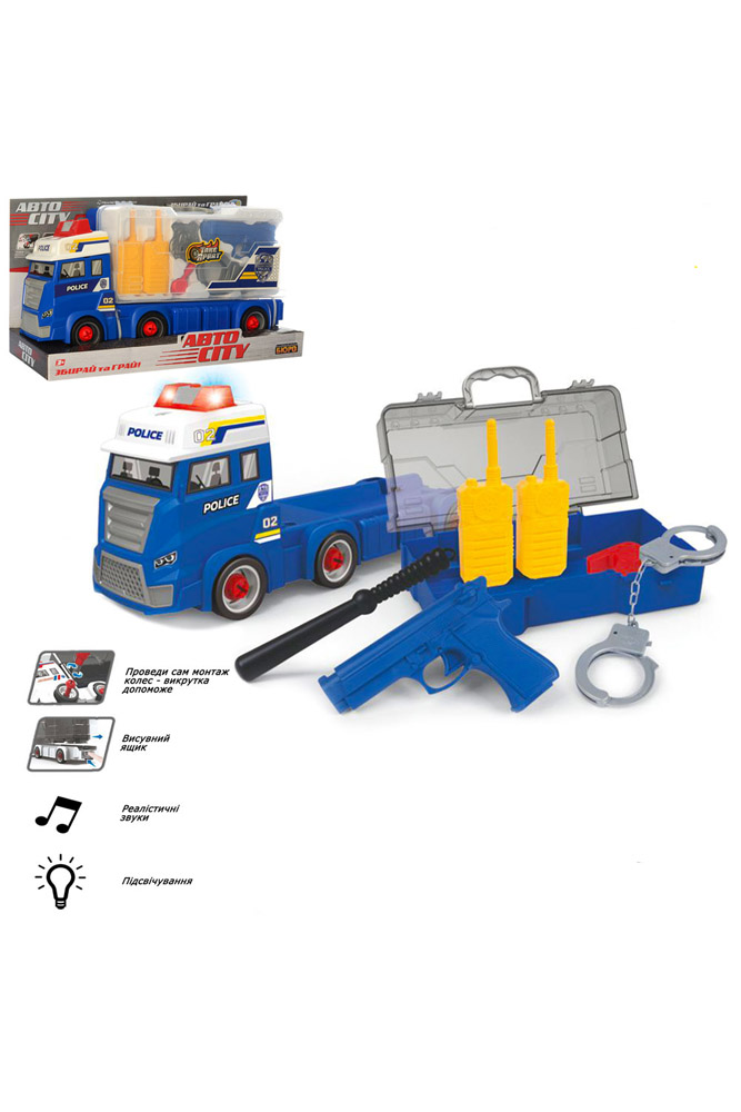 

Конструктор на шурупах "Поліція" Limo Toy різнокольоровий (SKT000531853)