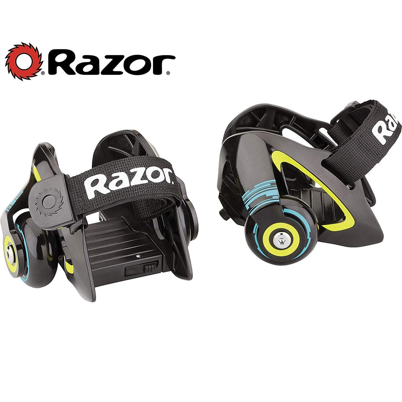 

Ролики Razor Heel Wheels Jetts Green з кріпленням на взуття (25056130) (B01BV2CC56)