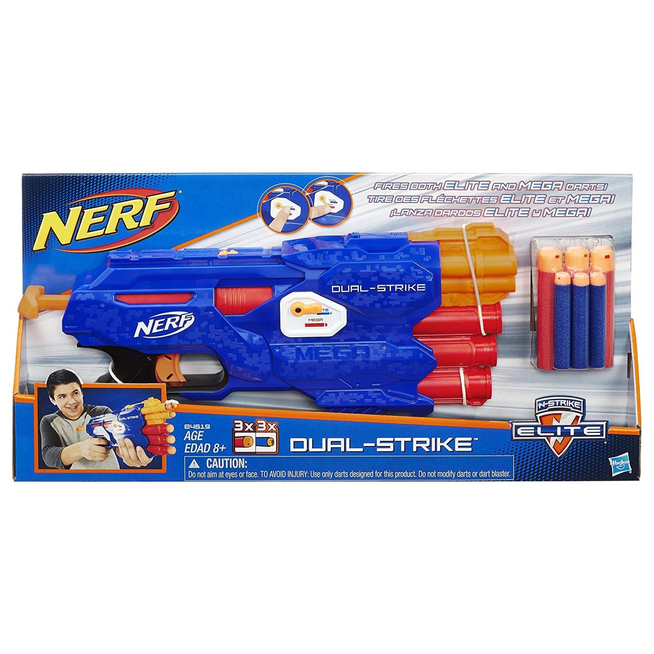 

Бластер Hasbro Nerf N-Strike Нерф Еліт Подвійний постріл (B4619) (B011MIYYHI)