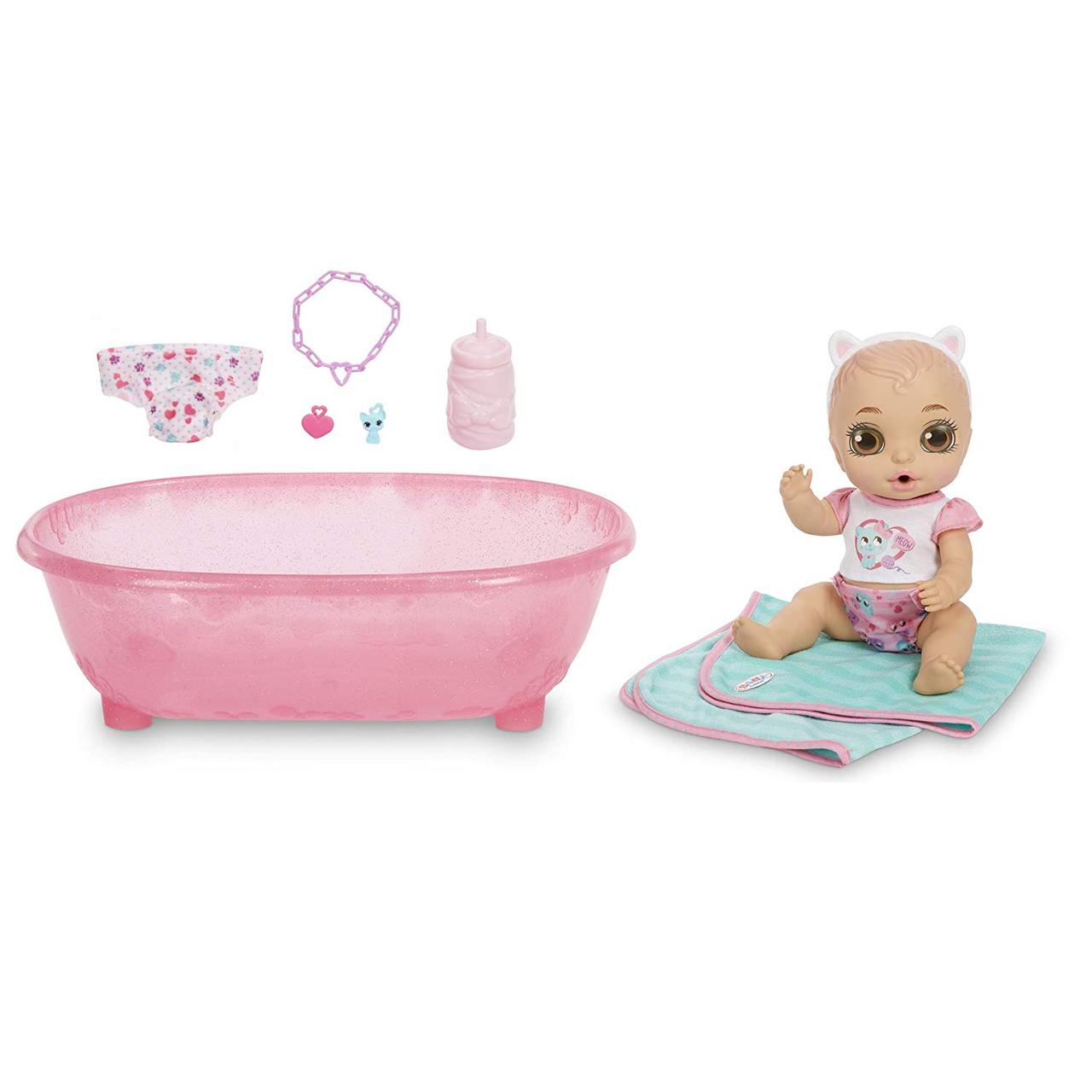 

Лялька Zapf Creation Baby Born Surprise Bathtub Surprise Teal Kitty Ears Чарівна Кітті Сюрприз з ванною 28 см (B07R1D6D6S)