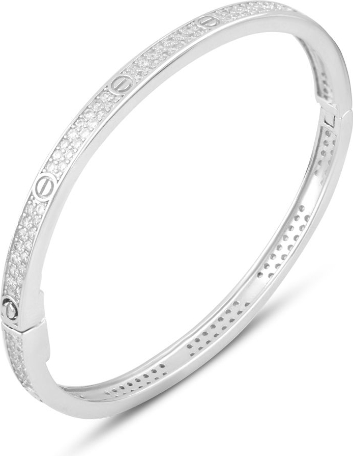 

Серебряный браслет SilverBreeze с фианитами 2070924 18 размер, 18см размер