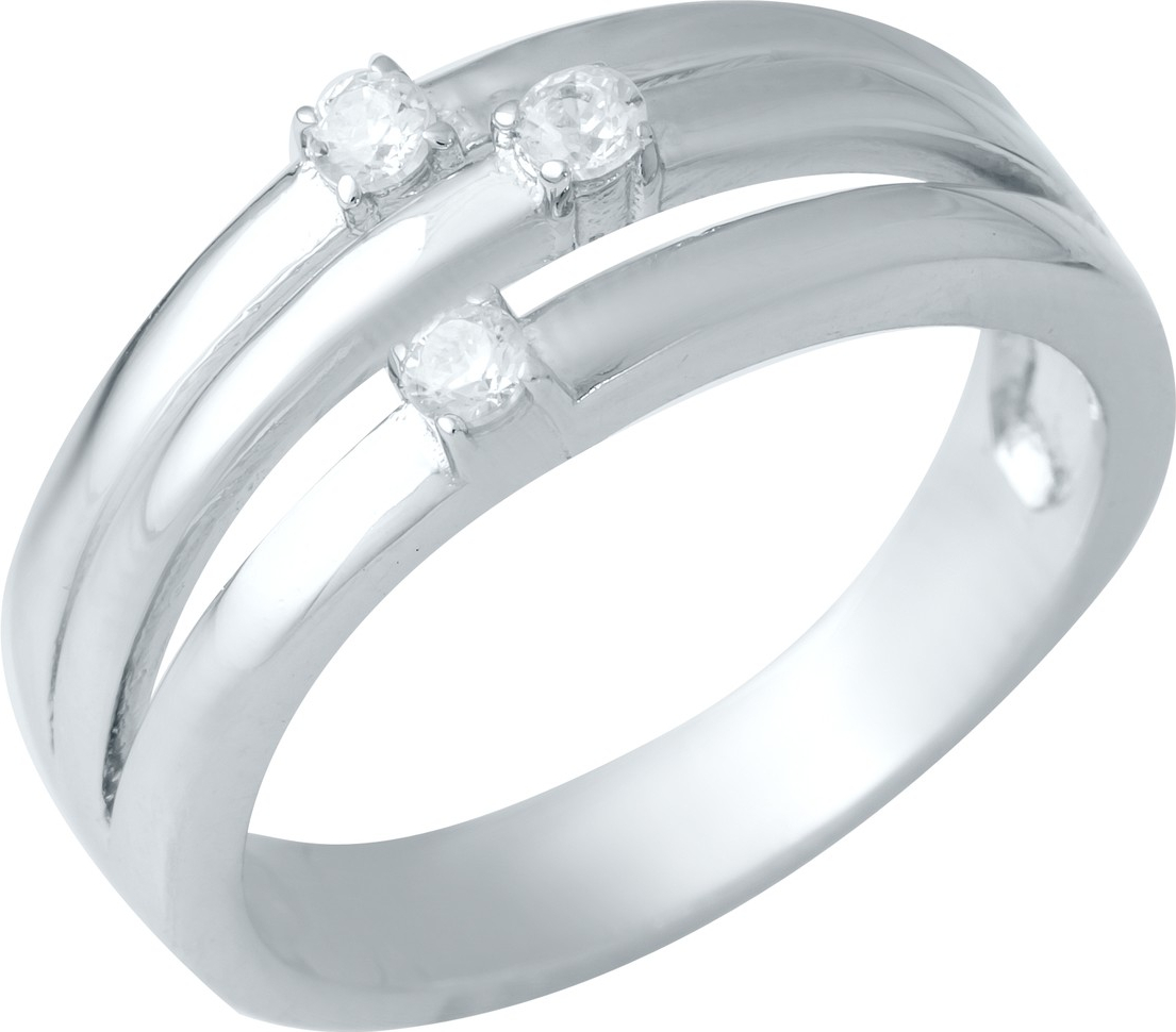 

Серебряное кольцо SilverBreeze с фианитами 1941225 18 размер, 18 размер