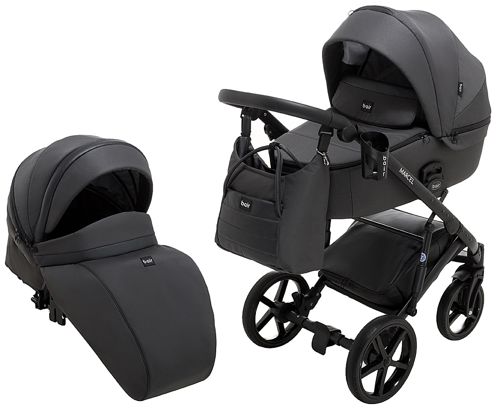 

Коляска 2 в 1 Bair Marcel Soft BM-219 графит