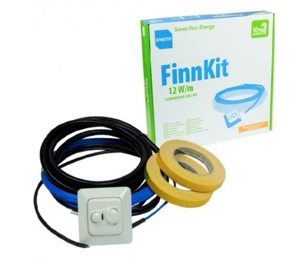 

Нагревательный кабель Ensto FinnKit 50 м. + терморегулятор ECO10FJ