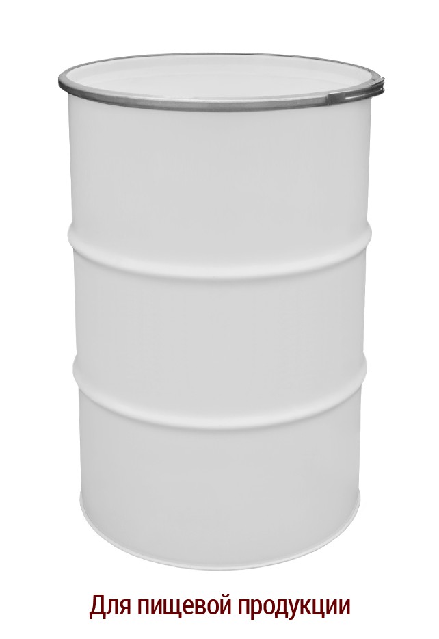 

Бочка металлическая промышленная для пищевой продукции BіPOL 1А2 внутреннее покрытие RDL 50 212л белая 1,2х1,2х1,2 UN 1A2/X360/S