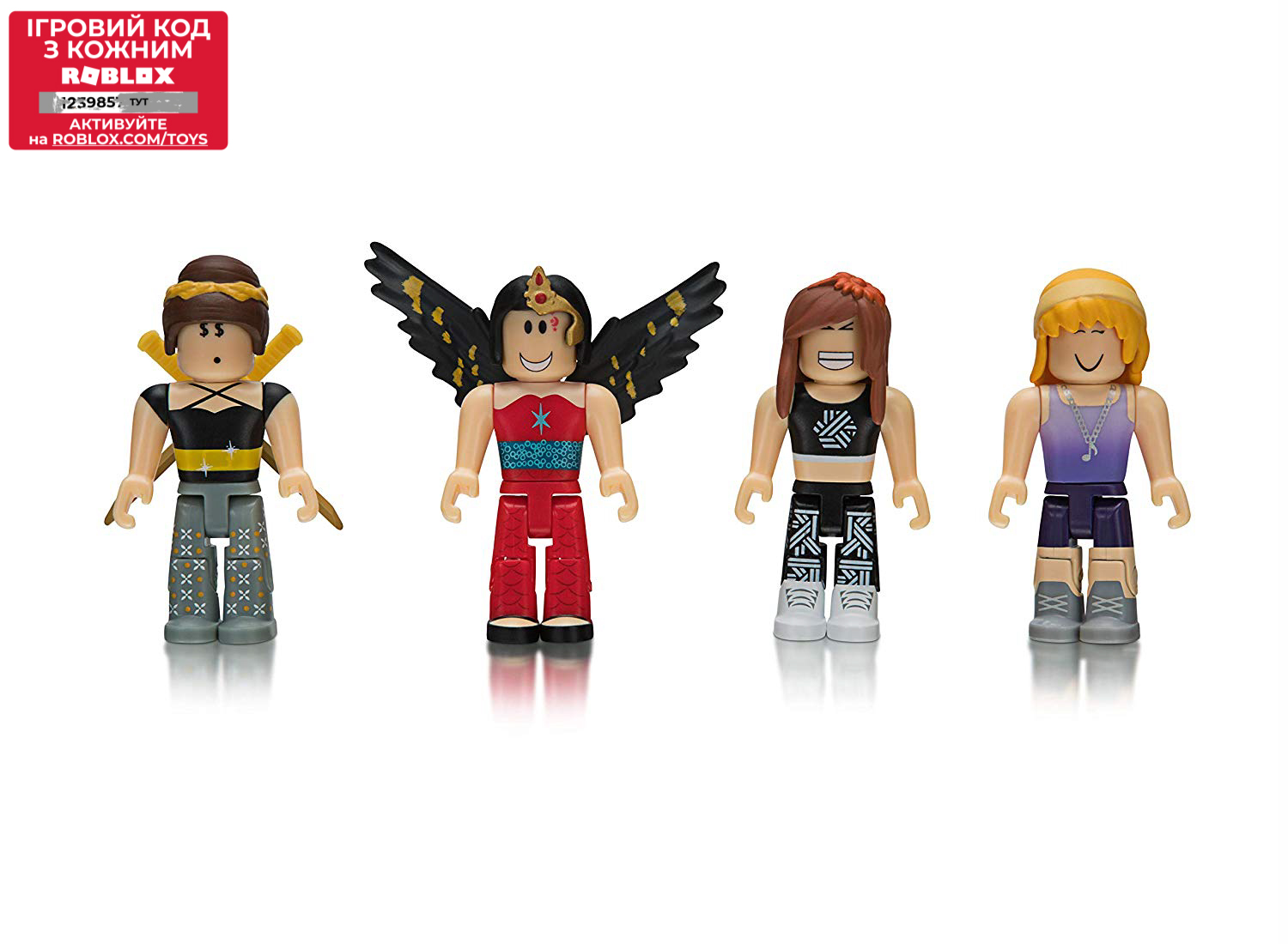 

Игровая коллекционная фигурка Jazwares Roblox Mix;Match Set Build a Billionaire Heiress W3 набор 4шт (ROG0125)