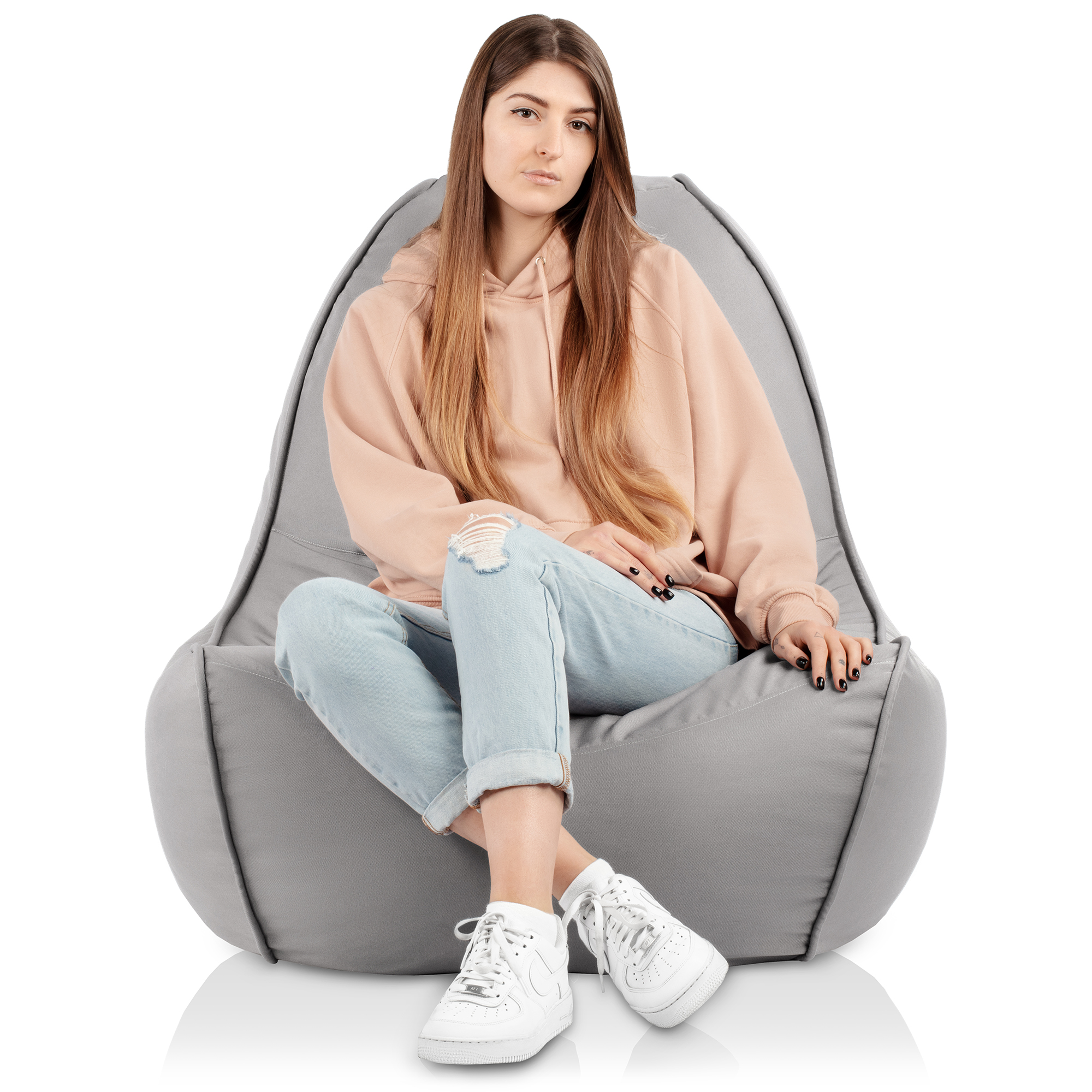 

Кресло мешок Sport seat Нео Just Cover M серый
