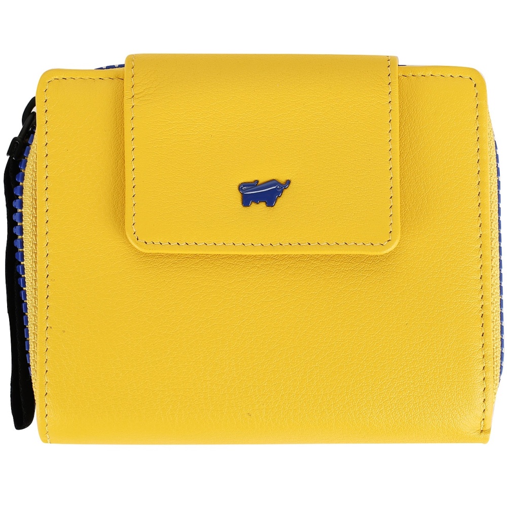 

Женский кошелёк из мелкозернистой воловьей кожи Braun Buffel Capri 44554-134-070 желтый