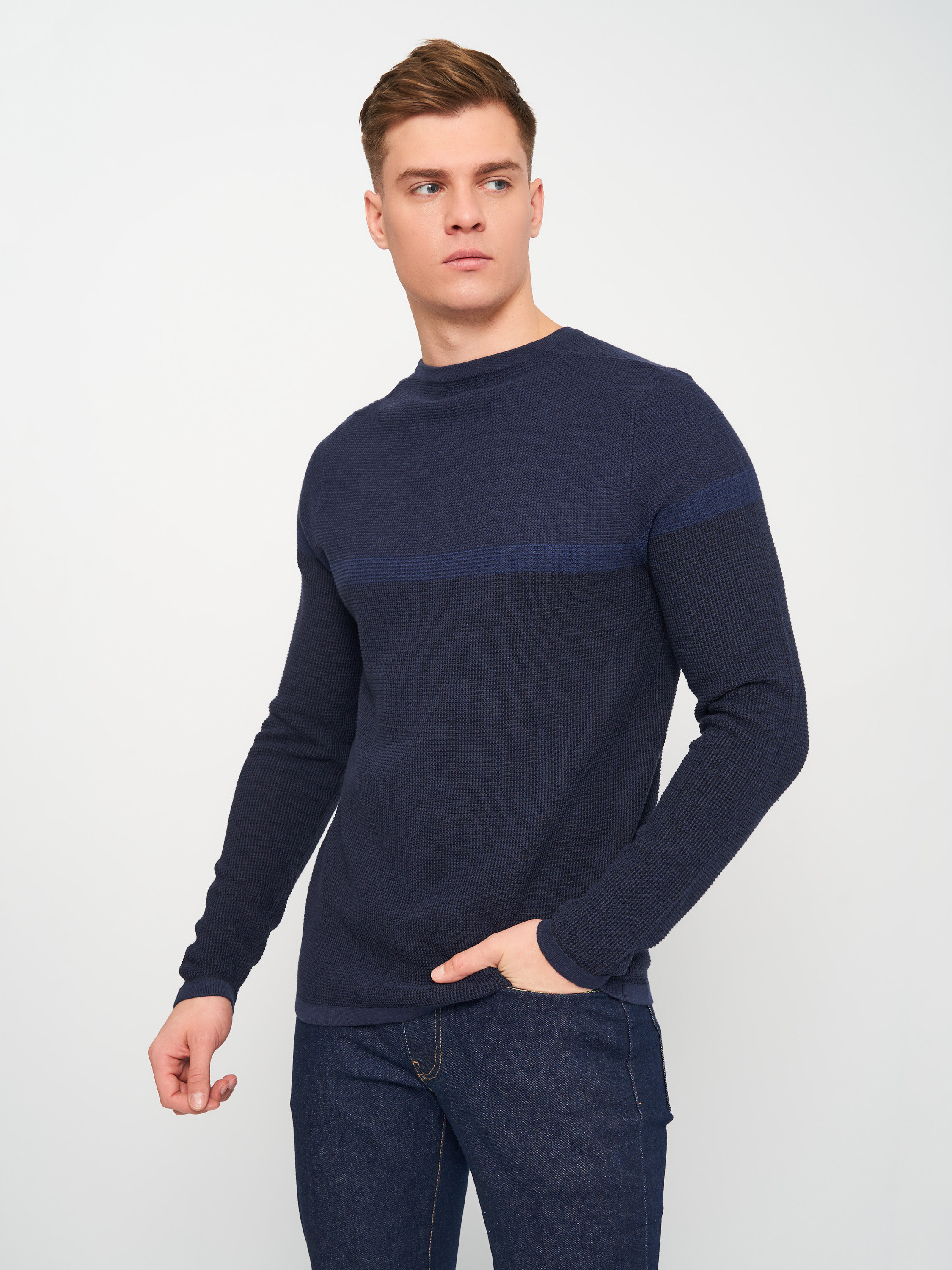 

Джемпер Jack & Jones XAZ209518SJJB  Темно-синий, Джемпер Jack & Jones XAZ209518SJJB L Темно-синий