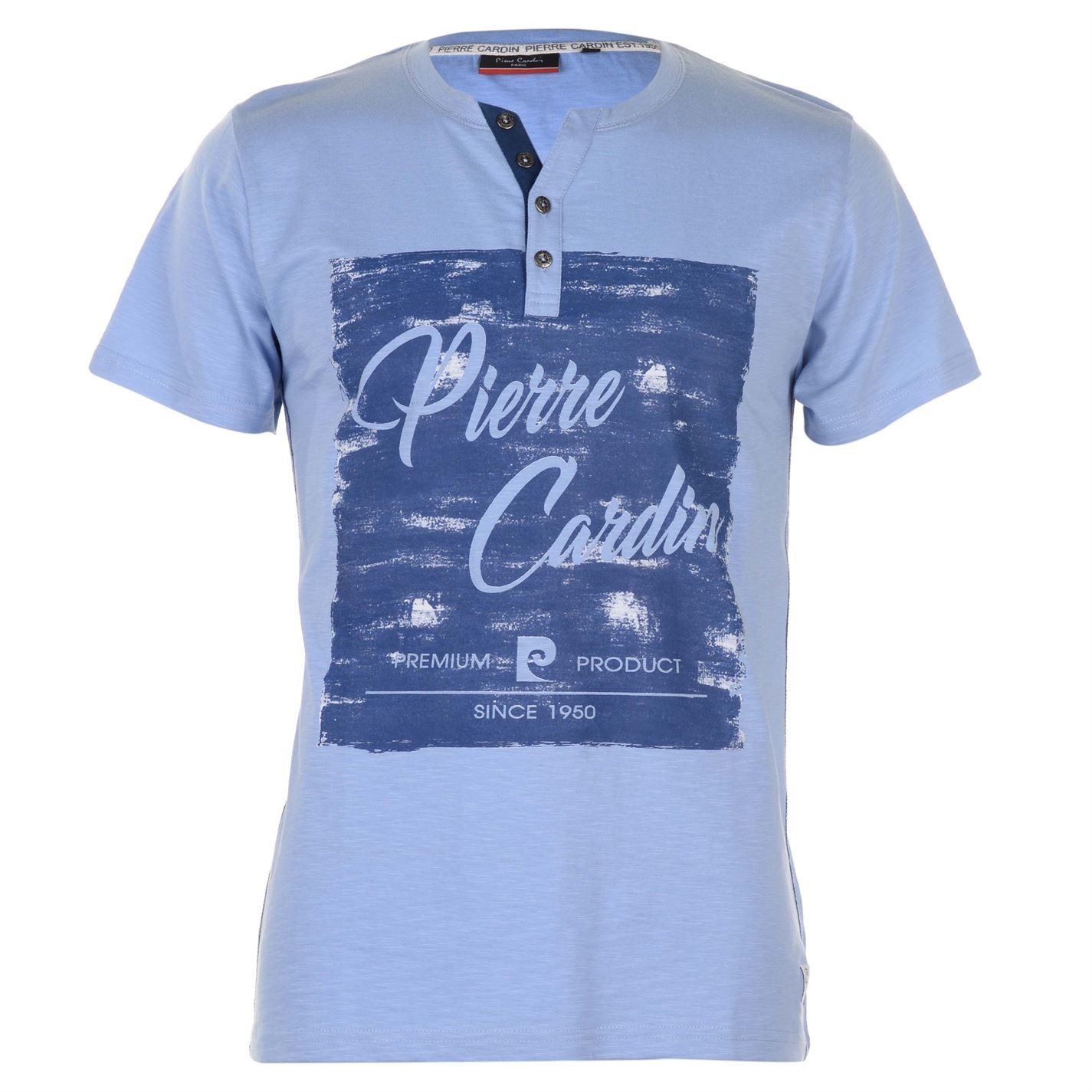 

Футболка мужская Pierre Cardin Print Y Neck XXL Blue
