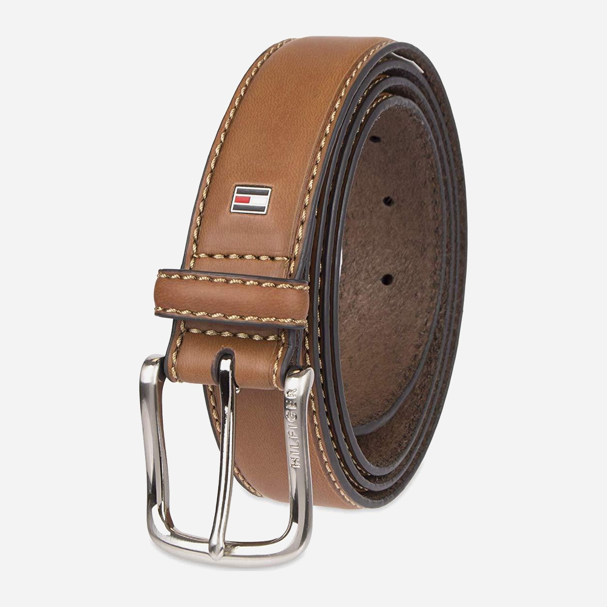 

Мужской ремень кожаный Tommy Hilfiger 491450918 97 см Коричневый