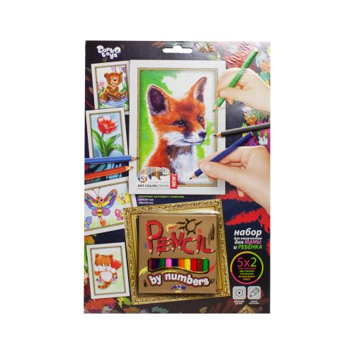 

Картина по номерам Danko toys Pencil by numbers: Лисичка