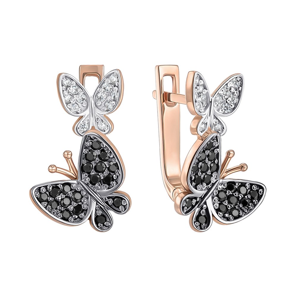 

Серьги из красного золота с фианитами 000151955