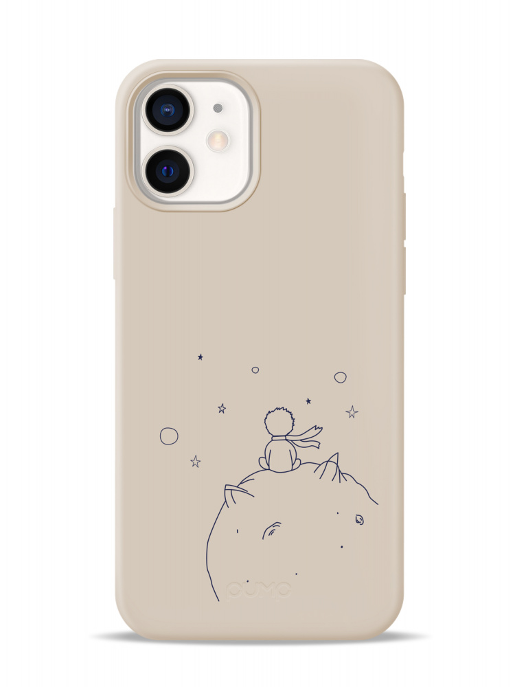 

Чехол Pump Silicone Minimalistic Case for iPhone 12/12 Pro Little Prince С рисунком Бежевый