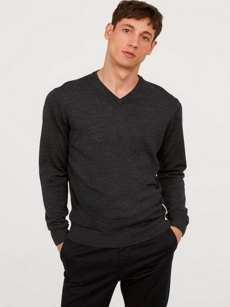 

Пуловер H&M 0378447-4 XS Темно-серый