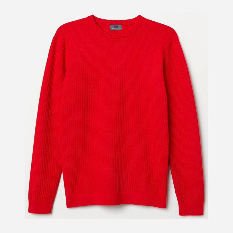 

Джемпер H&M 0637348-8 / Красный, Джемпер H&M 0637348-8 L/XL Красный