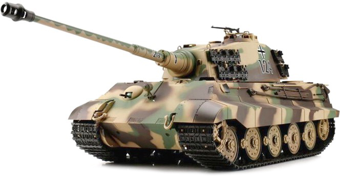 

Танк на радиоуправлении 1:16 Heng Long King Tiger Henschel с пневмопушкой и ИК боем (HL3888A-1Upg) (2722568356945)