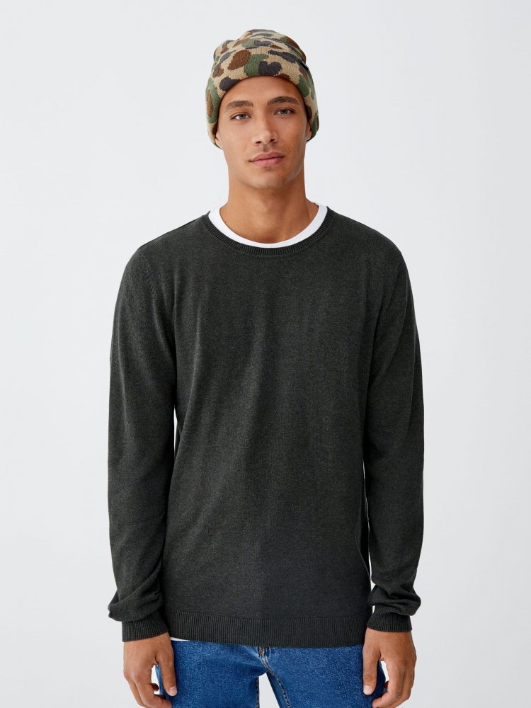 

Джемпер Pull & Bear 9559/500/505  Хаки, Джемпер Pull & Bear 9559/500/505 XS Хаки