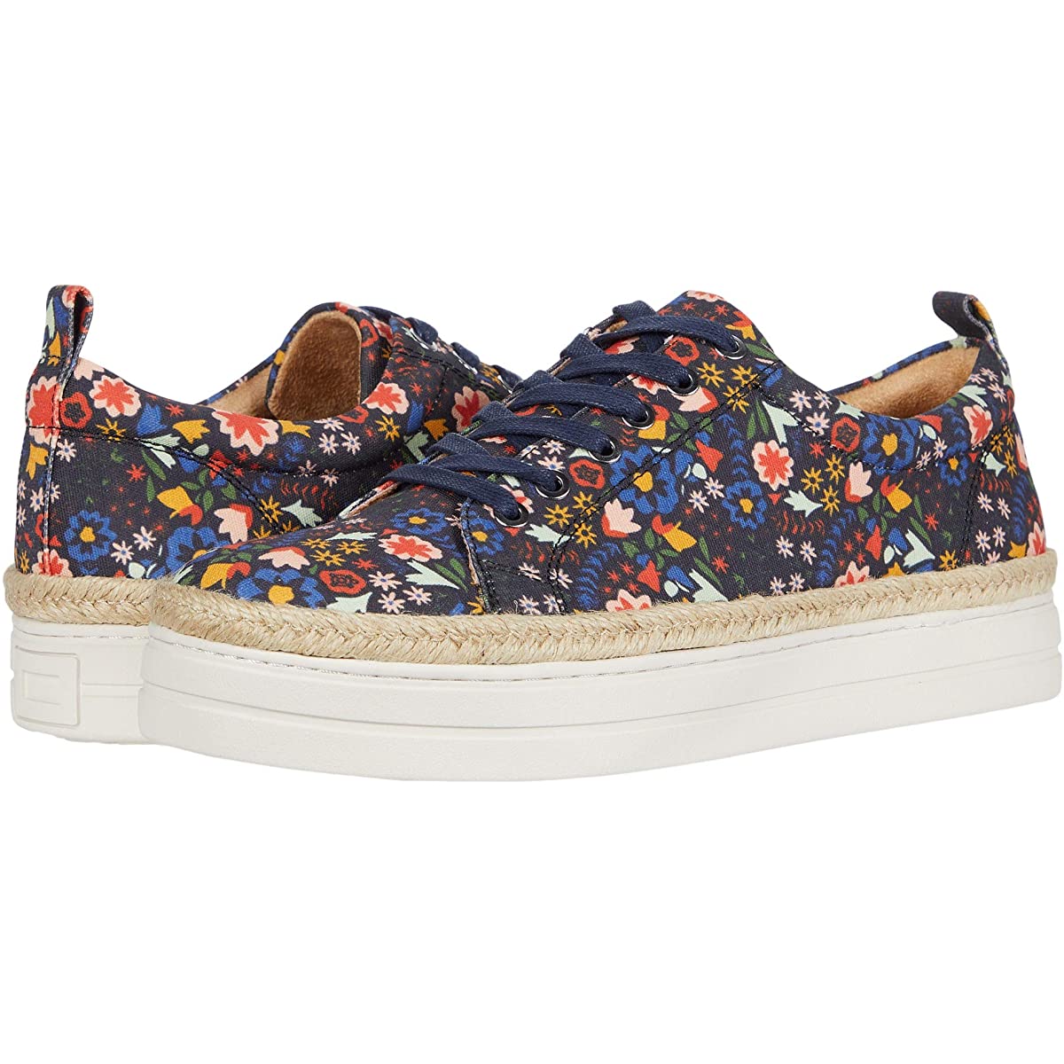 

Кеды женские Jack Rogers Mia Floral Platform Sneaker Синий 40.5