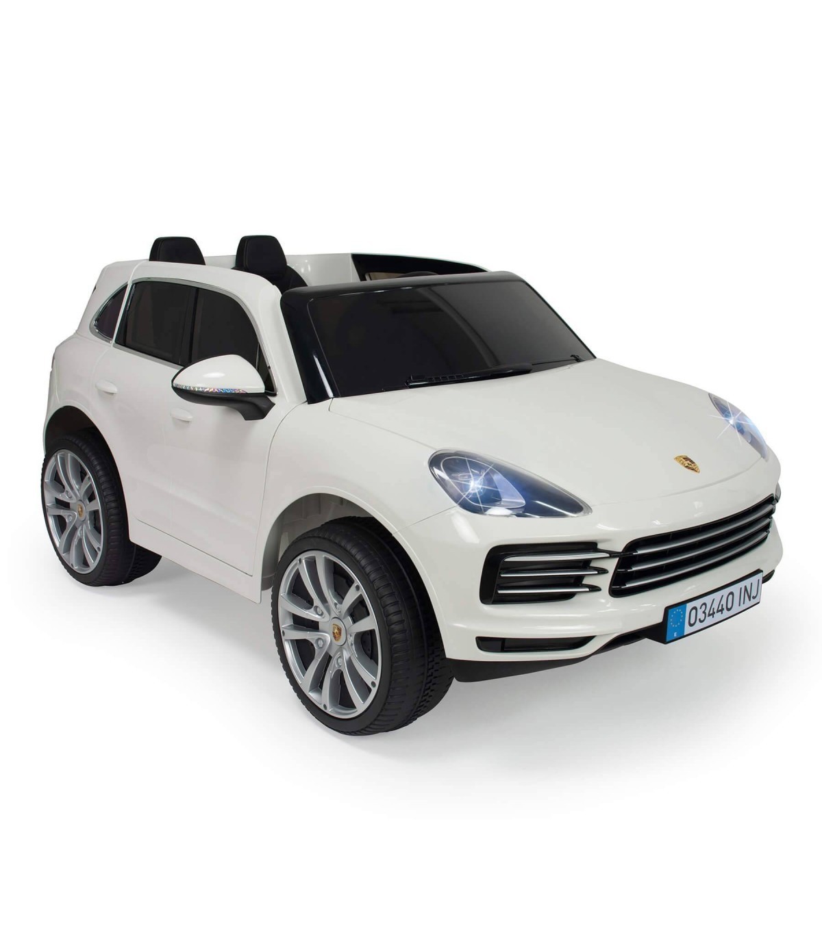 

Электромобиль Injusa Porsche Cayenne S 12 V R/C с MP3 двухместный белый, 719