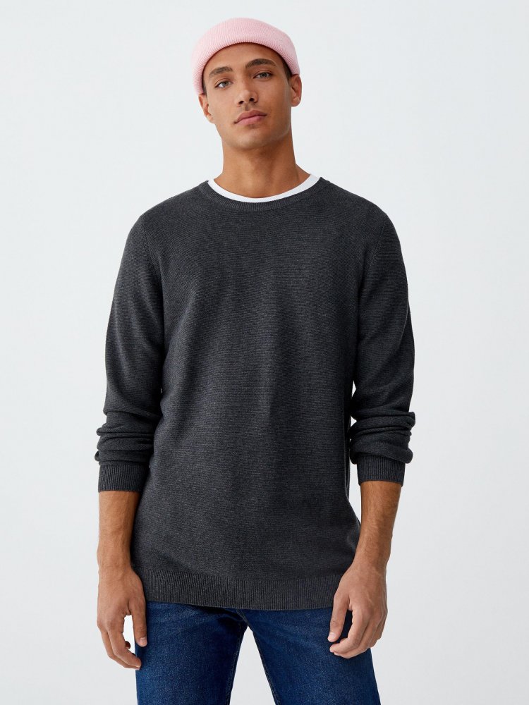 

Джемпер Pull & Bear XAZ202956PVYM L Темно-серый