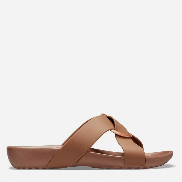 

Шлепанцы Crocs Jibbitz Serena Cross Band Slde W Bronze 206099-854 42-43 (W11) 27.2 см Бронза