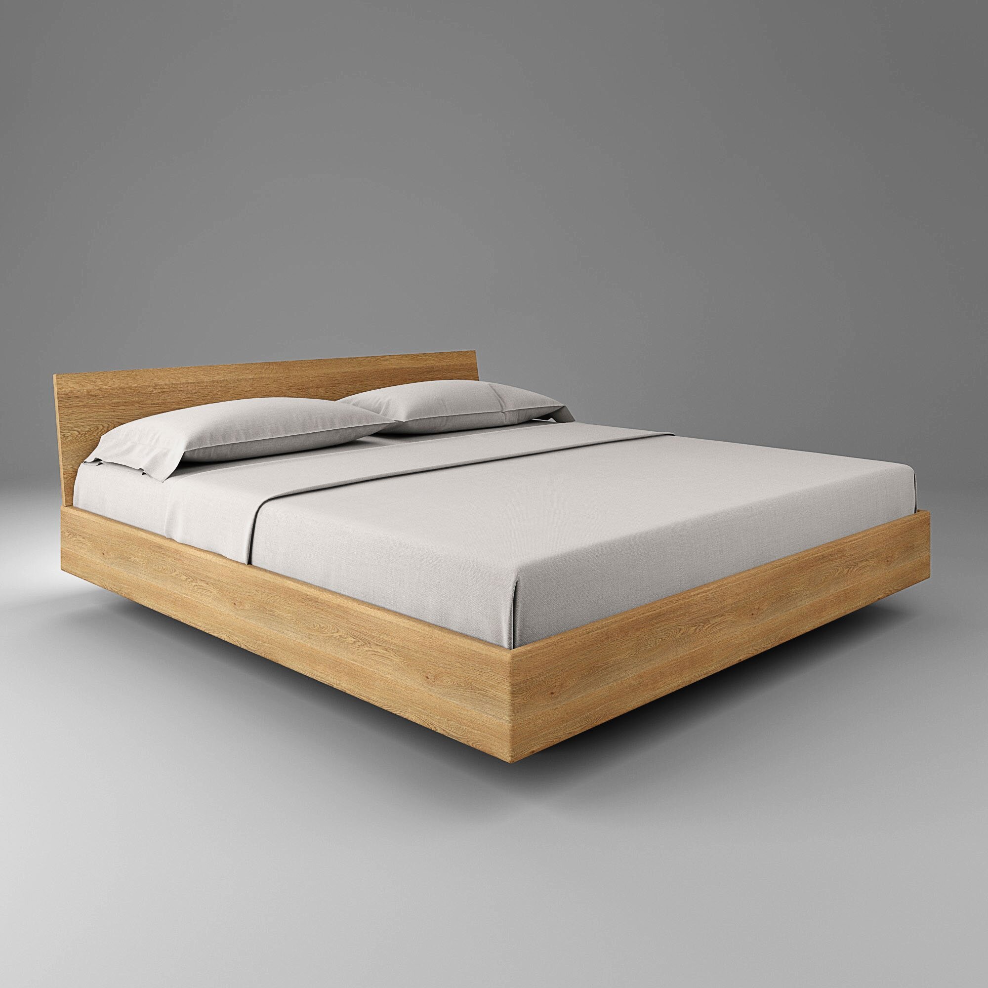

Двуспальная кровать из массива дуба HBMart MINIMAL-I 180x200 см (hbm01-036-11)
