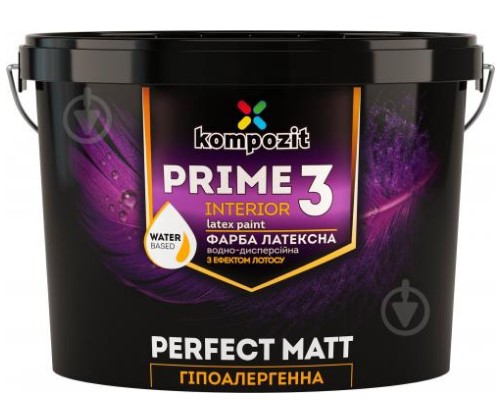 

Краска интерьерная Kompozit PRIME 3 0,9л