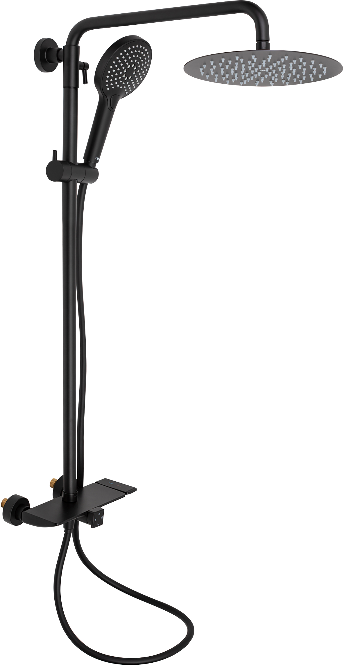 

Душевая система QTAP Sloup 51105OGB на 3 потребителя, черный мат