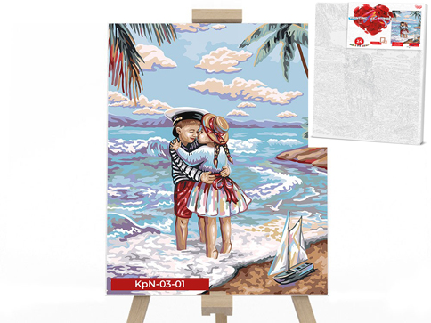 

Креативная творчество "PAINTING BY NUMBERS" 30х40см "Морской пляж" KpNe-03-01 Danko Toys