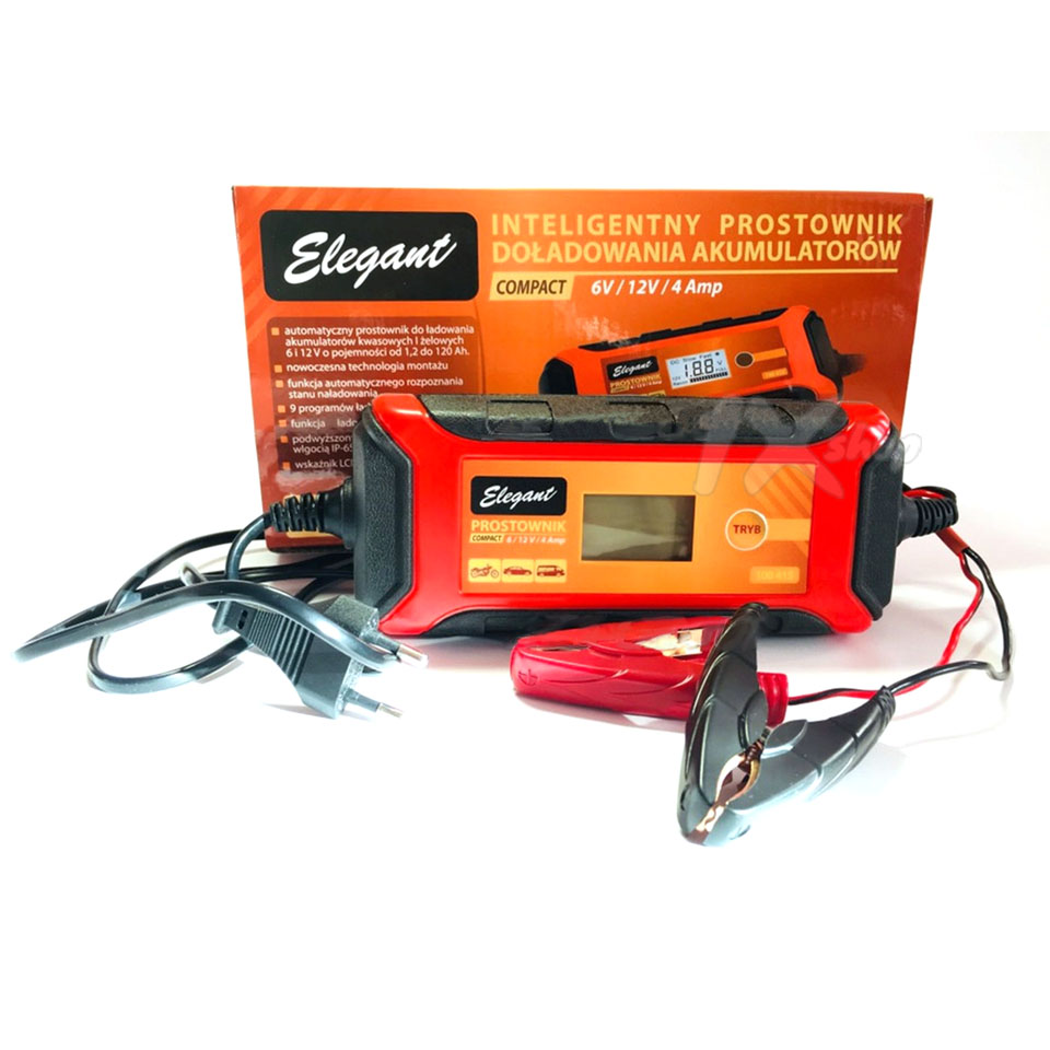 

Импульсное зарядное устройство для автомобильного аккумулятора Elegant Compact 100 415