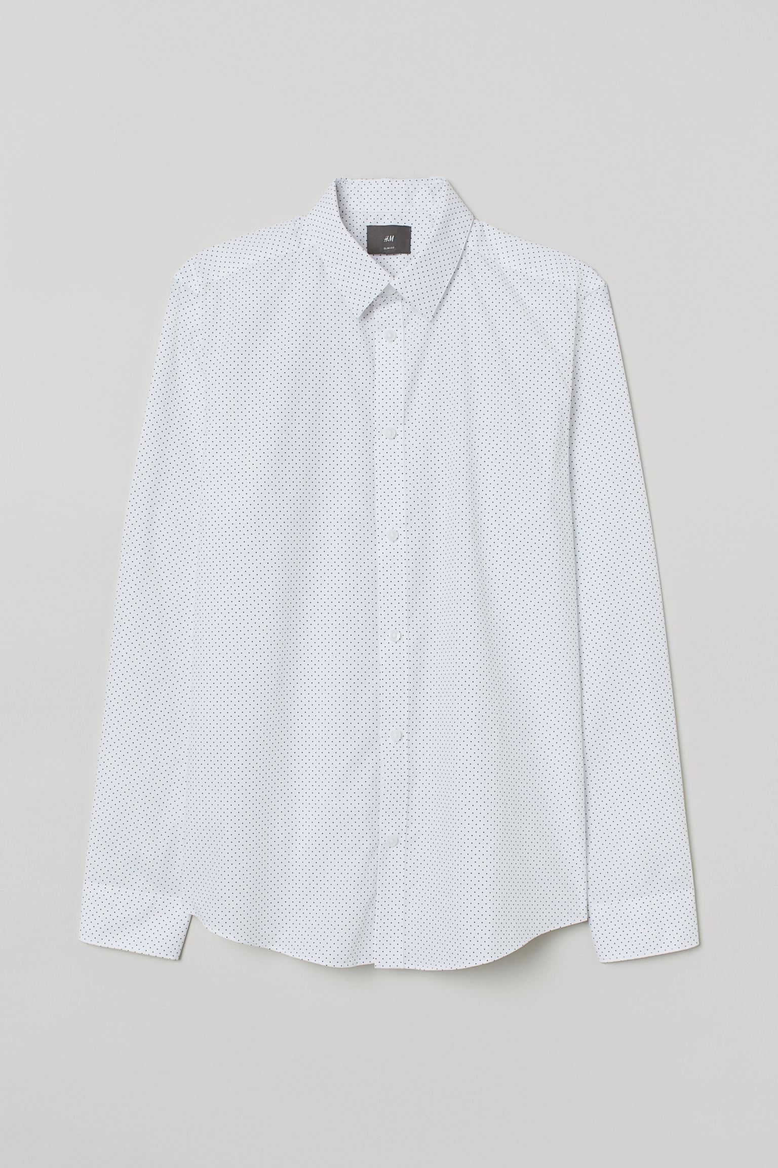 

Рубашка H&M  белый горох 1712781758, Рубашка H&M XS белый горох 1712781758