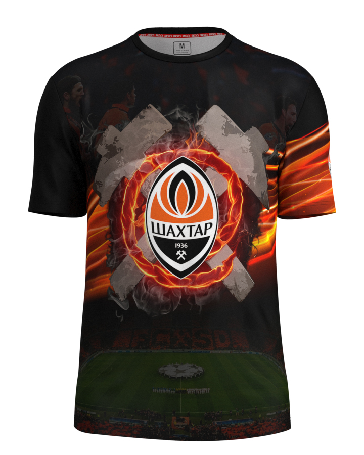 

Футболка детская футбольная RIGO SPORTS FASHION SHAKHTAR Черная с принтом 134 см (SF.SHAKHTAR1.M.01)