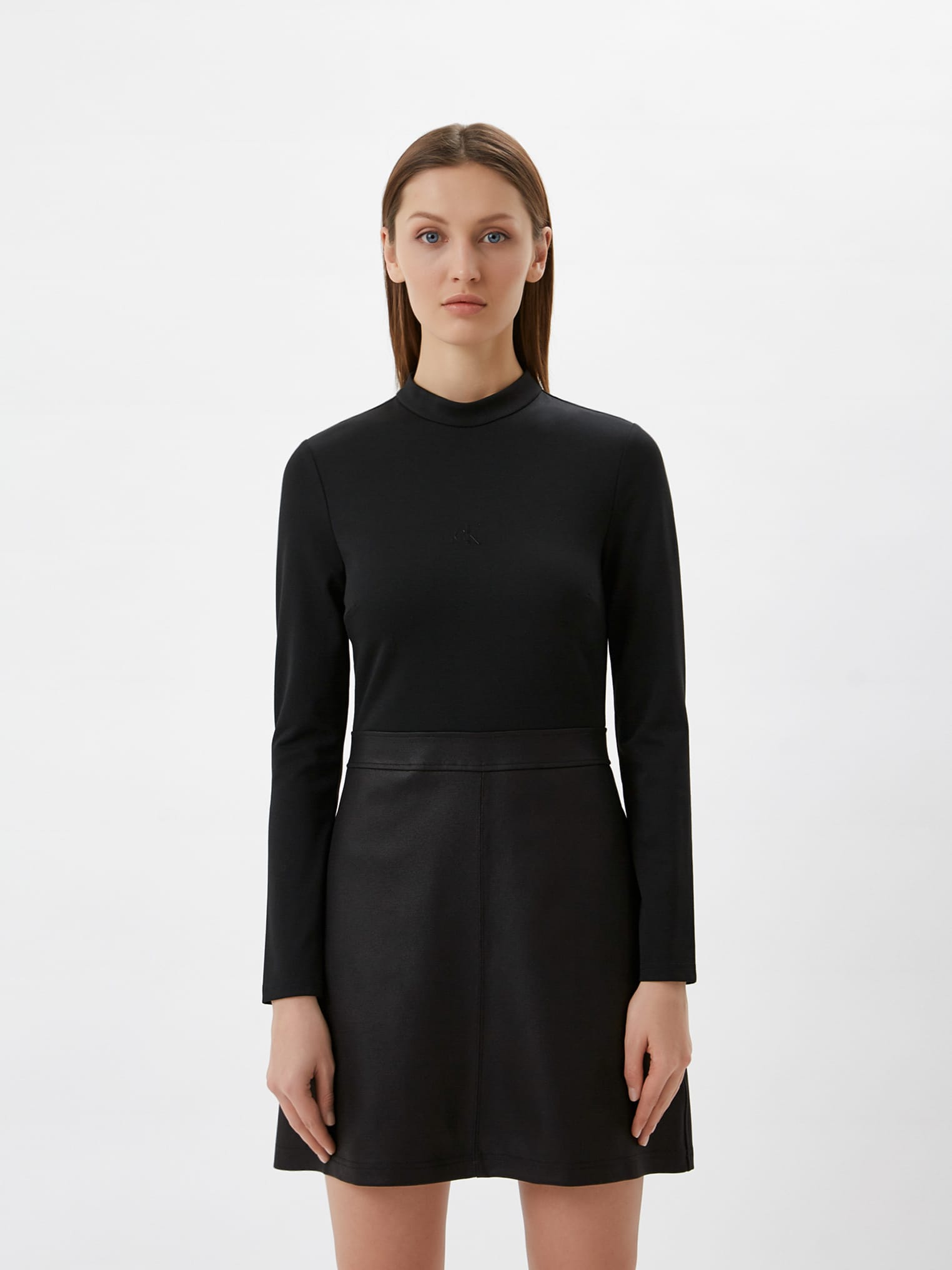 

Платье Calvin Klein Jeans Coated Skirt Milano Dress J20J217894-BEH  Black, Платье Calvin Klein Jeans Coated Skirt Milano Dress J20J217894-BEH XL Black