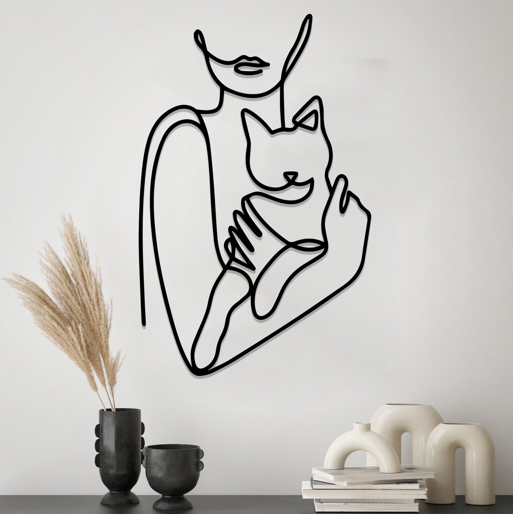

Деревянная картина "Cat Woman" (70 x 45 см)