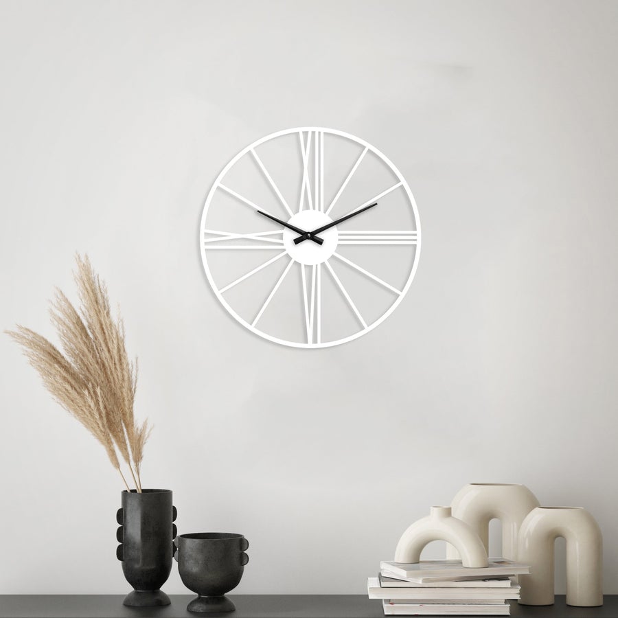 

Белые настенные часы Moku Nokkaido (38 x 38 см)