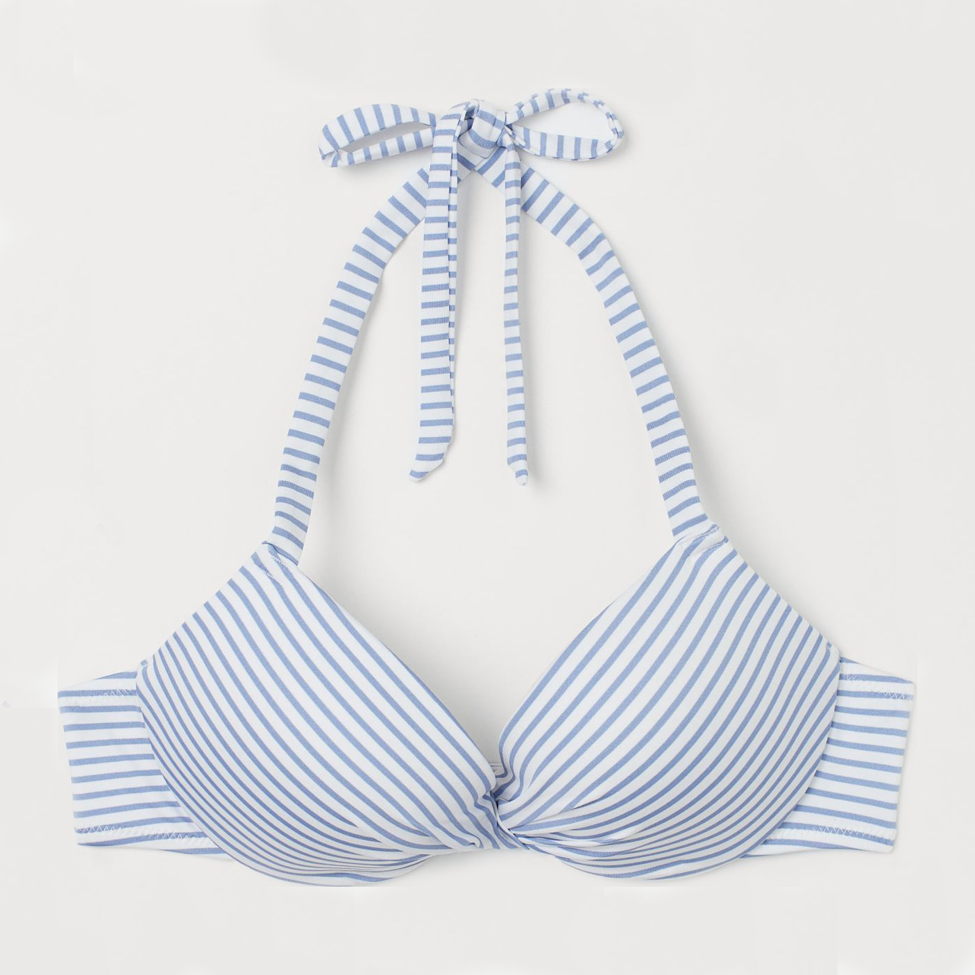 

Верхняя часть купальника H&M 8416991log  Бело-голубая, Верхняя часть купальника H&M 8416991log 75D Бело-голубая