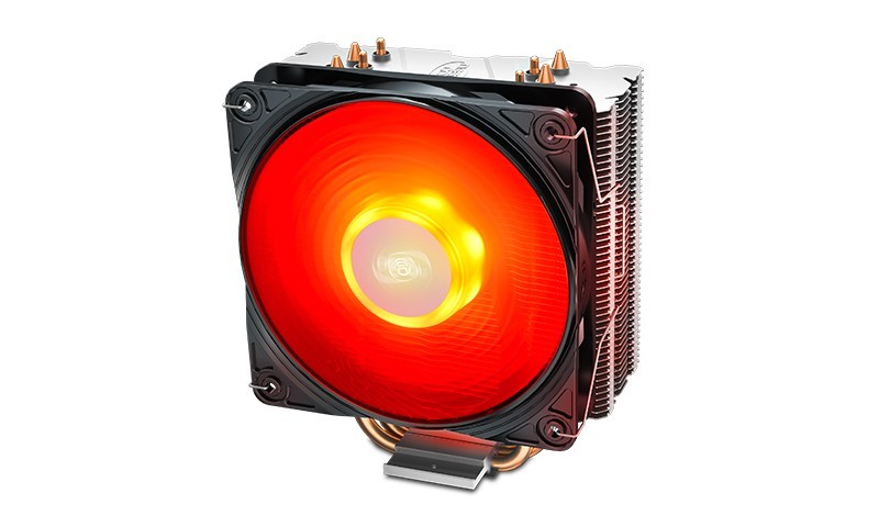 

Кулер Deepcool GAMMAXX 400 V2 Red для AMD/Intel, 4 медные тепловые трубки