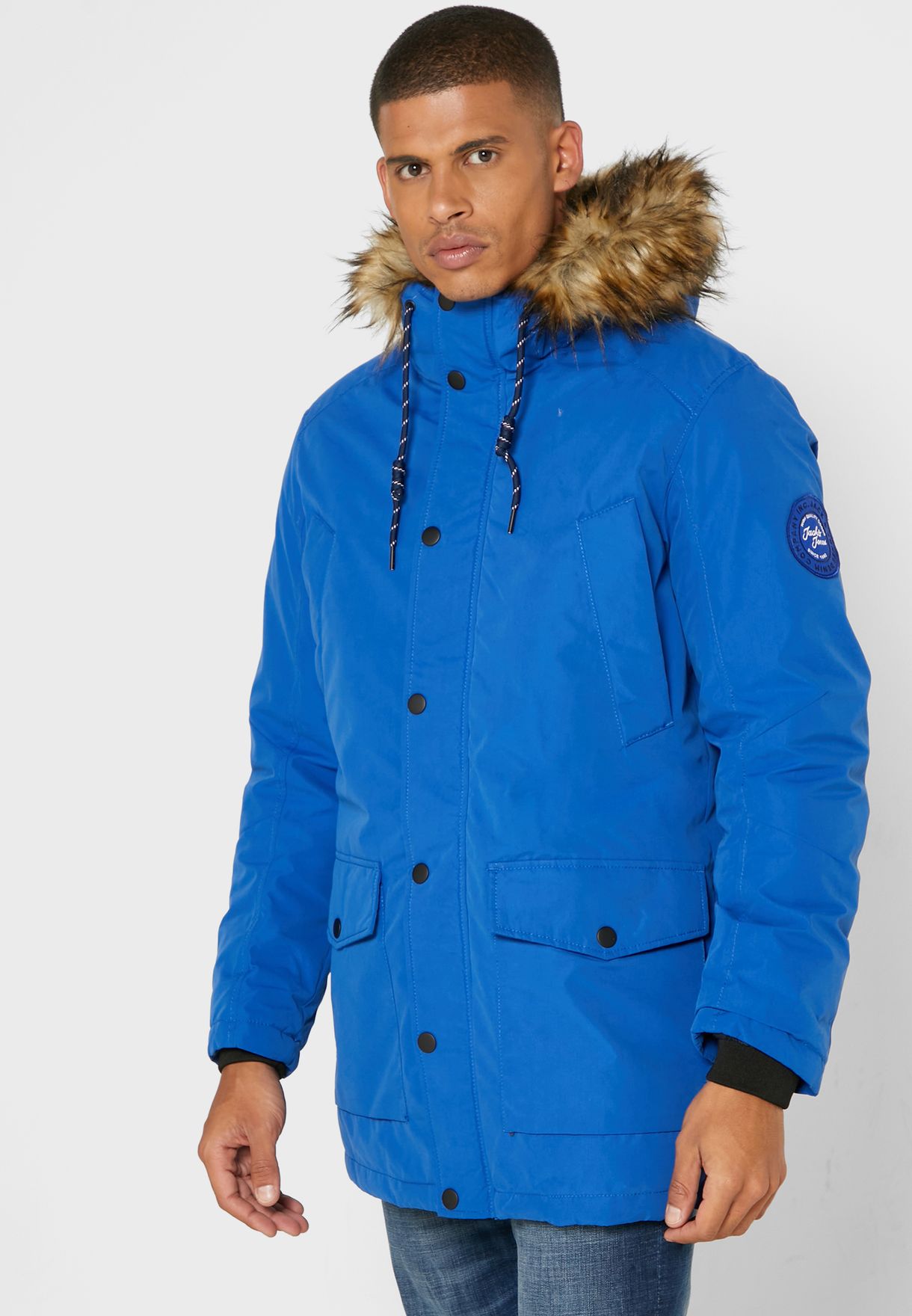 

Куртка Jack&Jones SUPER PARKA 12190042 Indigo Bunting L голубой