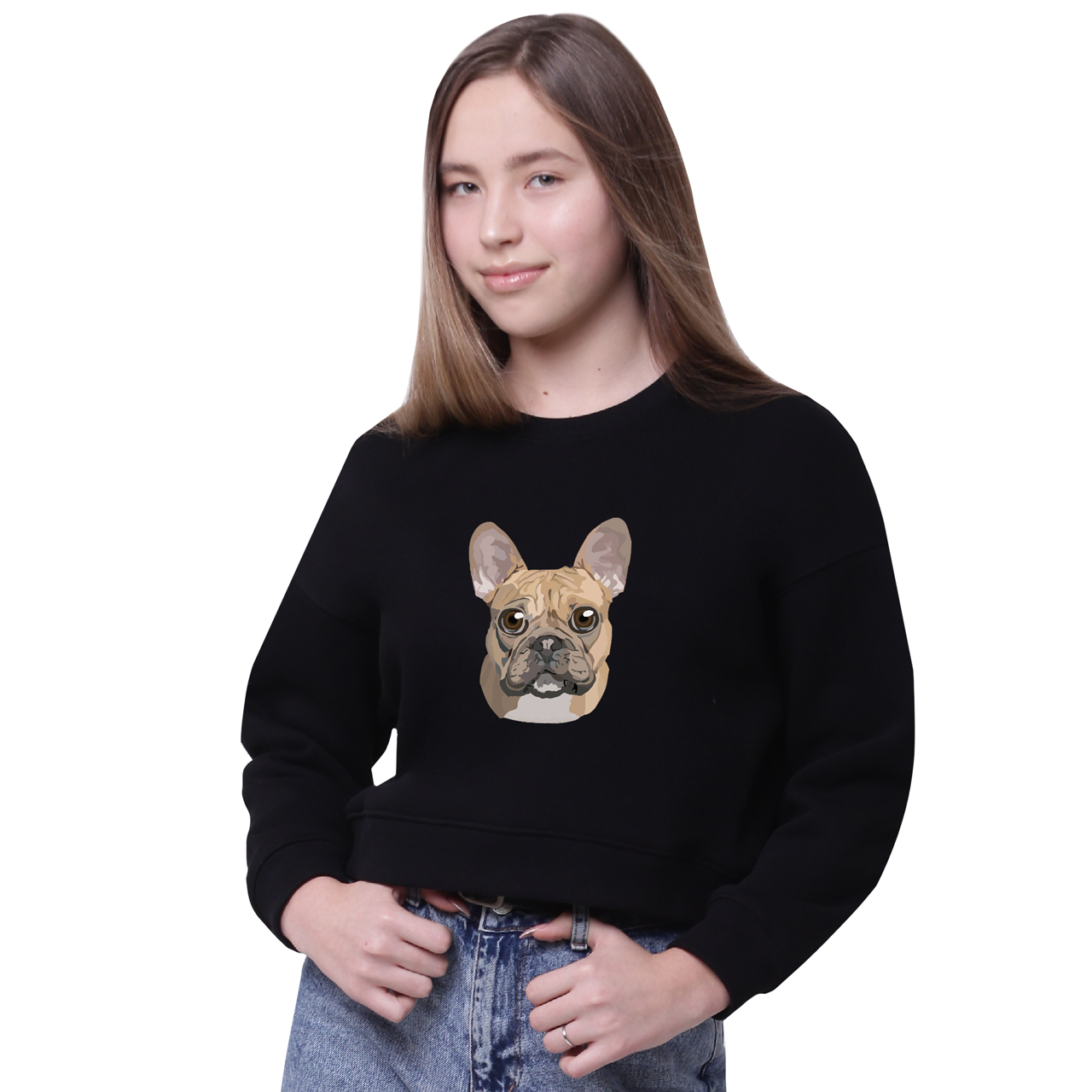 

Свитшот женский Французкий бульдог (French Bulldog) Черный (35960-2857-12, Свитшот женский Французкий бульдог (French Bulldog) Черный (35960-2857-12) M