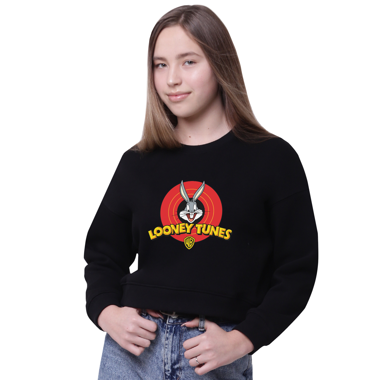 

Свитшот женский Багз Банни Луни Тюнз (Bugs Bunny Looney Tunes) Черный (35960-2873-12, Свитшот женский Багз Банни Луни Тюнз (Bugs Bunny Looney Tunes) Черный (35960-2873-12) M
