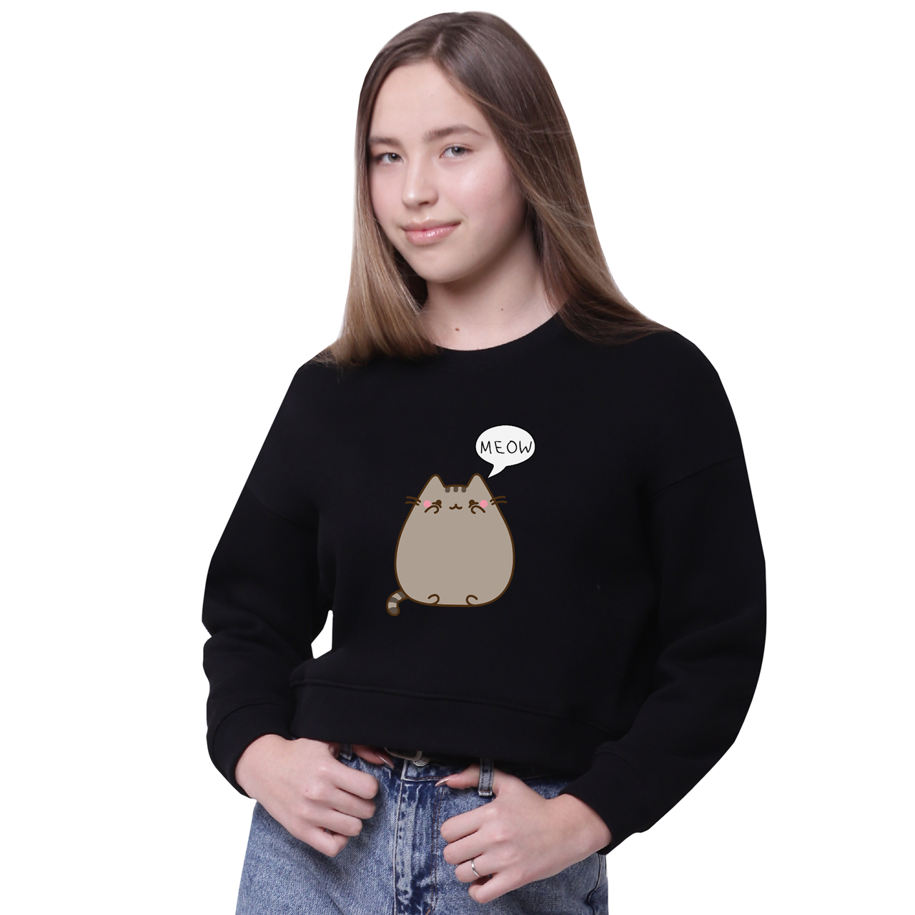 

Свитшот женский Кот Пушин (Pusheen Cat) Черный (35960-2853-12, Свитшот женский Кот Пушин (Pusheen Cat) Черный (35960-2853-12) M