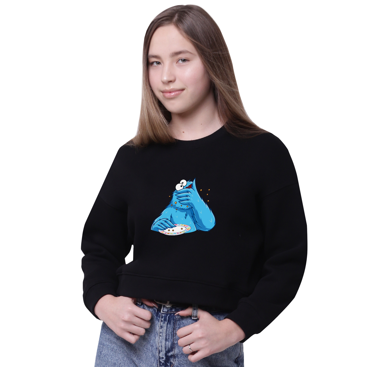 

Свитшот женский Куки Монстр (Cookie Monster) Черный (35960-1991-13, Свитшот женский Куки Монстр (Cookie Monster) Черный (35960-1991-13) L