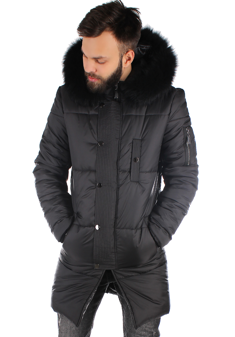 

Куртка зимова чоловіча Krutyakov BLACK XXXL чорний 2328815